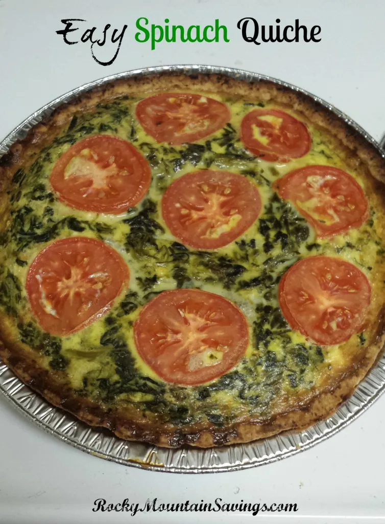 easy spinach quiche