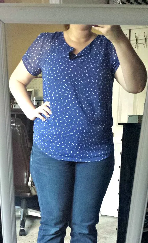 Anders Heart Print Blouse