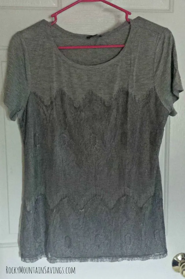 Market & Spruce Memphis Lace Overlay Knit Shirt - Stitch Fix #6