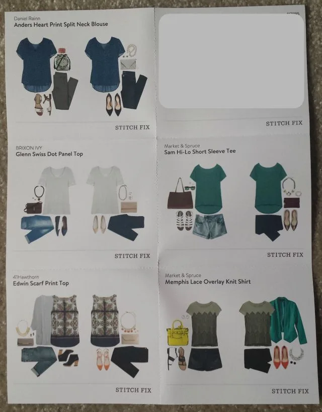 Stitch Fix Styling Sheet