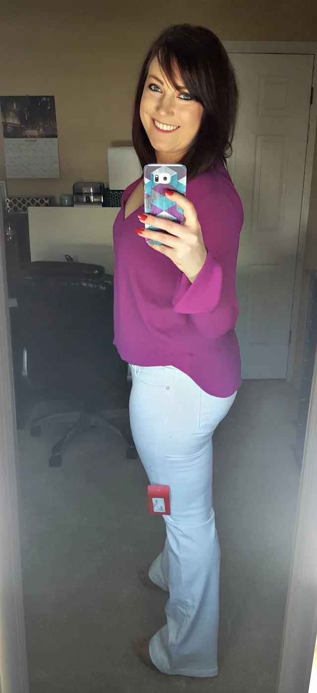 Allison Joy Landon LS Drape Top and KFTK Chrissy Flare