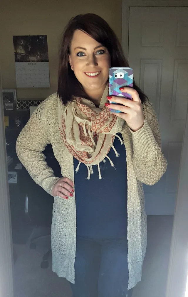 Olive and Oak Crochet Stitch Cardigan and Thirty-Nine 42 Tassel Scarf - Trendsend