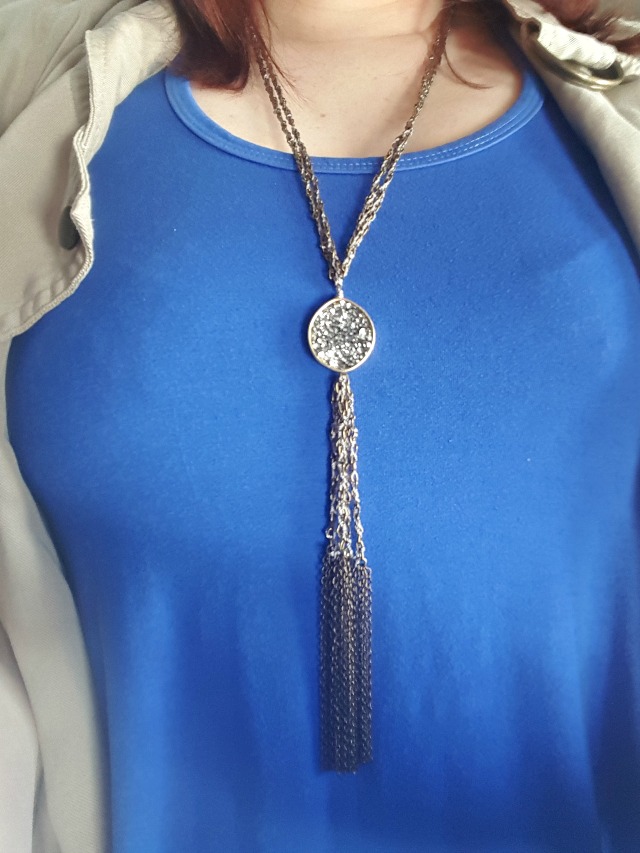 Woven Beaded Tassel Necklace - Trendsend