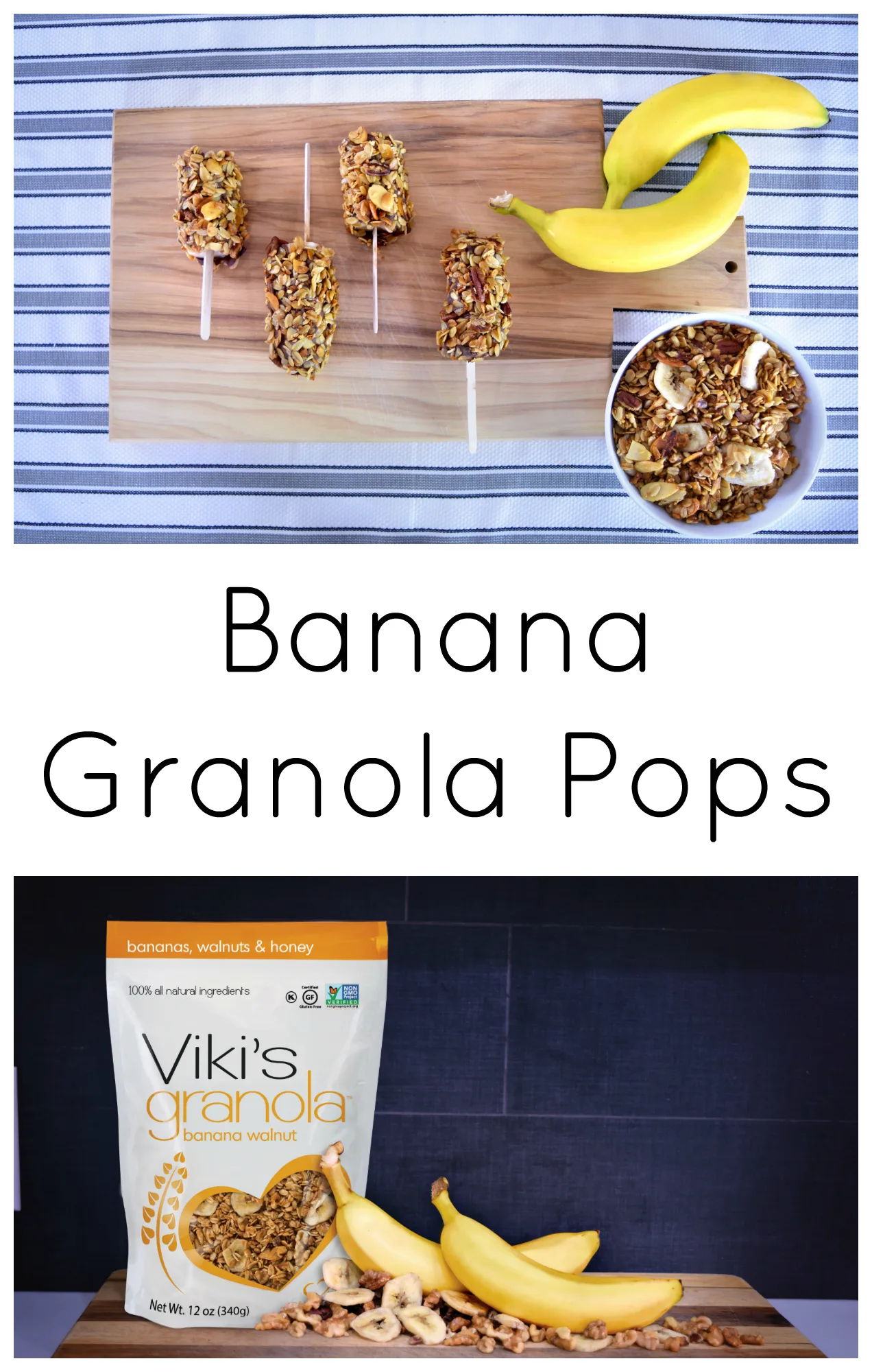 Banana Granola Pops