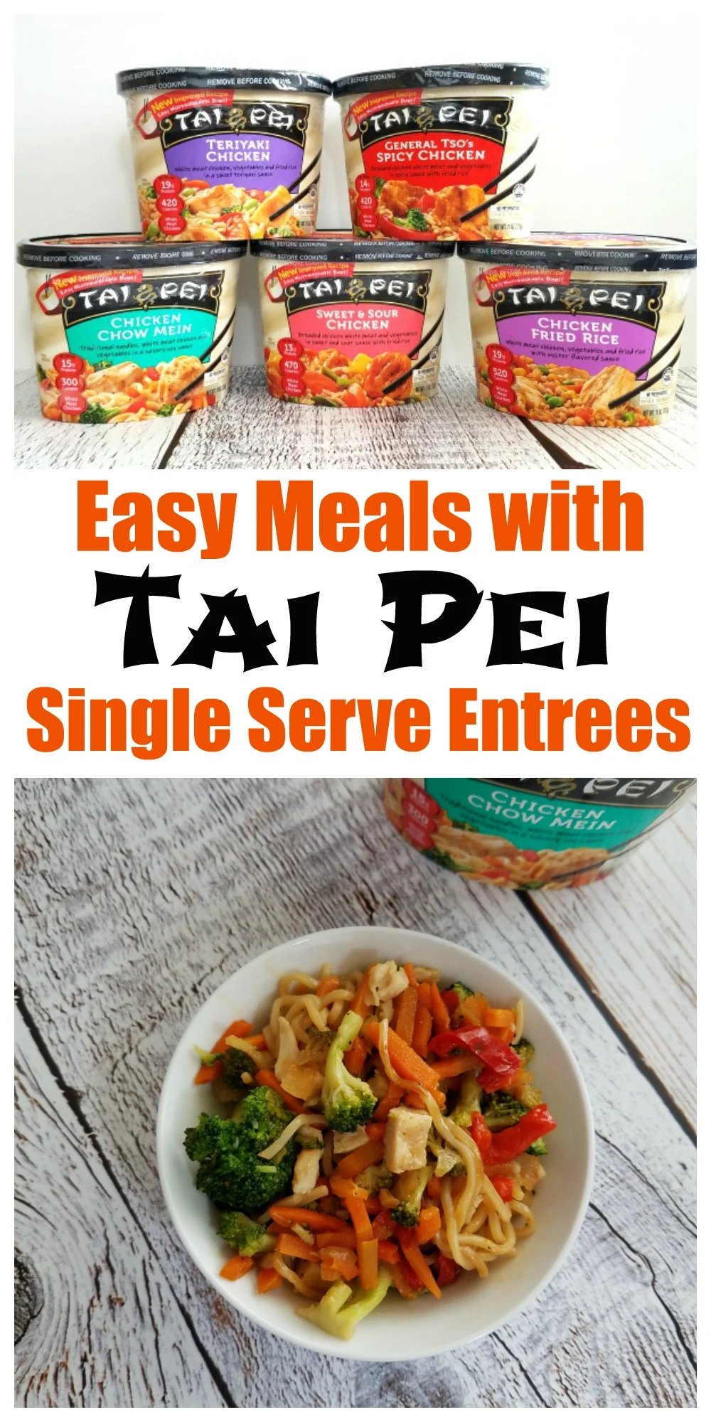 Easy Meals with Tai Pei Single Serve Entrees